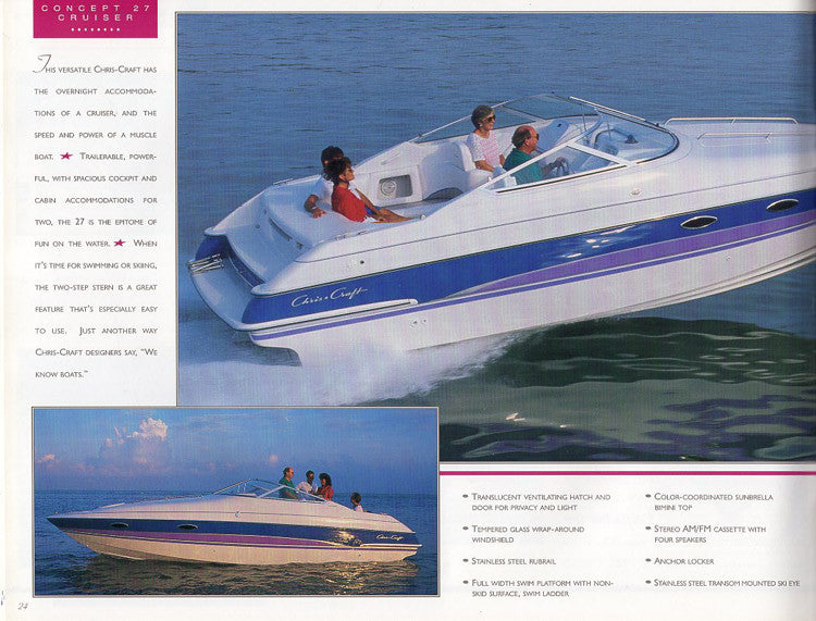 Chris Craft 1995 Brochure – SailInfo I boatbrochure.com