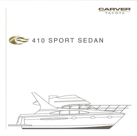 Carver 410 Sport Sedan Specification Brochure (2002)