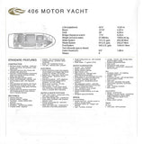 Carver 406 Motor Yacht Specification Brochure (2002)