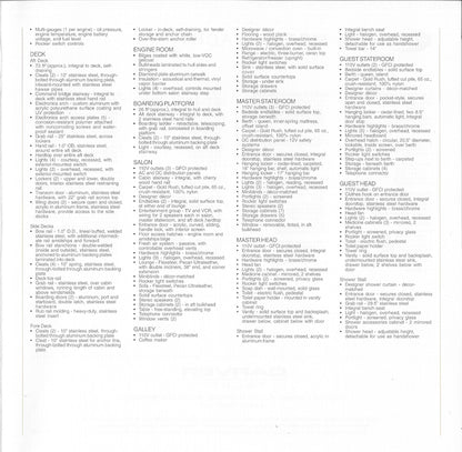 Carver 396 Motor Yacht Specification Brochure (2002)