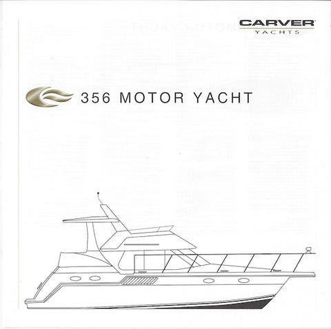 Carver 356 Motor Yacht Specification Brochure (2002)