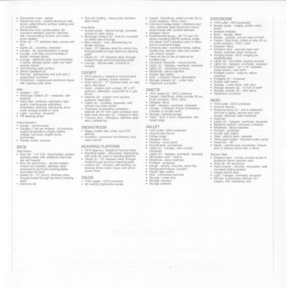 Carver 350 Mariner Specification Brochure (2002)