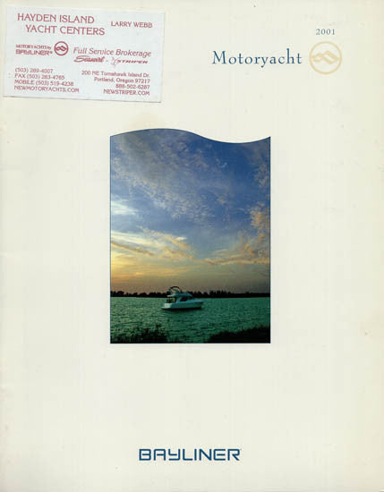 Bayliner 2001 Motoryacht Brochure