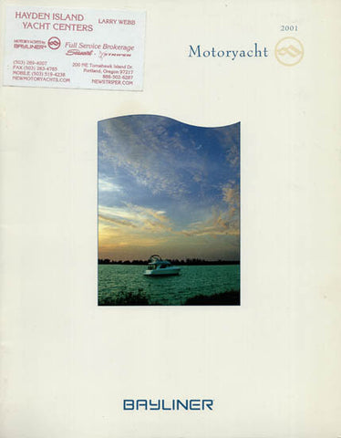 Bayliner 2001 Motoryacht Brochure