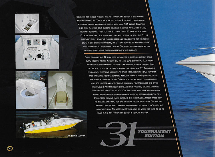 Fountain 2000 Fishboats Brochure