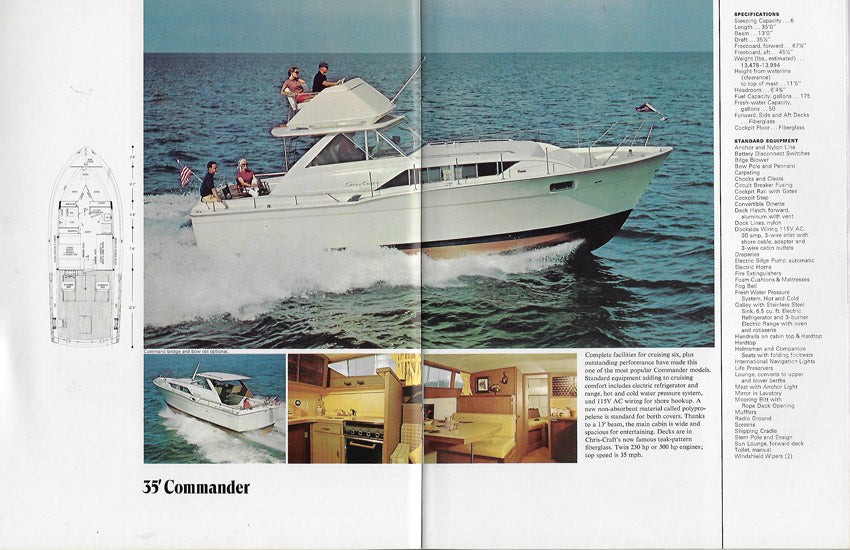 Chris Craft 1969 Commander Brochure – SailInfo I boatbrochure.com
