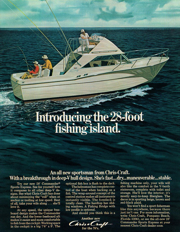 Chris Craft Commander 28 Sports Express Brochure