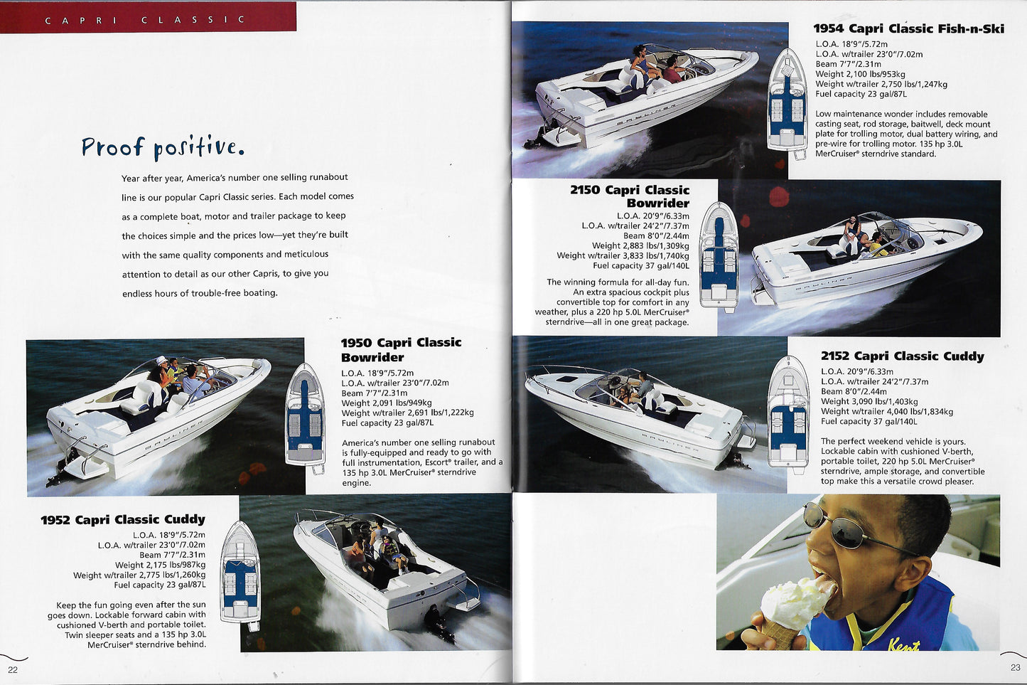 Bayliner 2002 Capri & Rendezvous Brochure