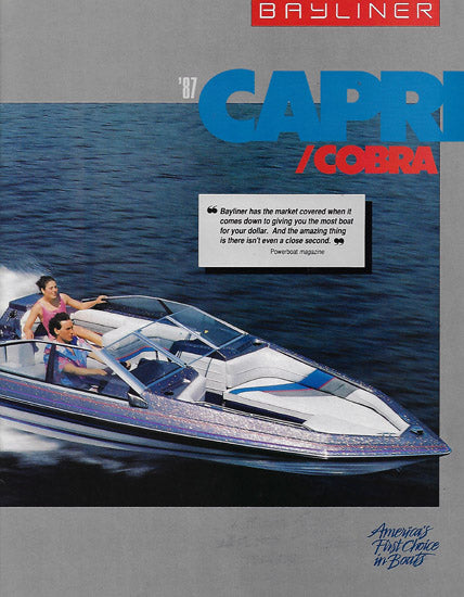 Bayliner 1987 Capri & Cobra Brochure