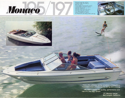 Sea Ray 1985 Runabouts / Cruisers Brochure