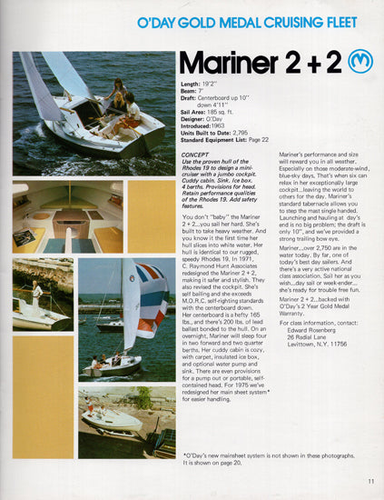 O'Day 1975 Brochure