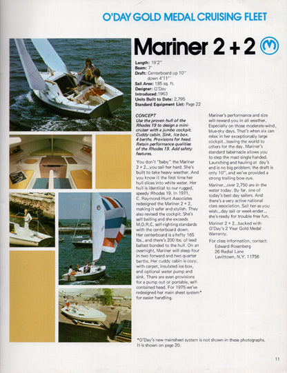 O'Day 1975 Brochure