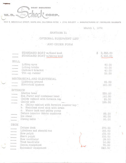 Santana 21 Brochure