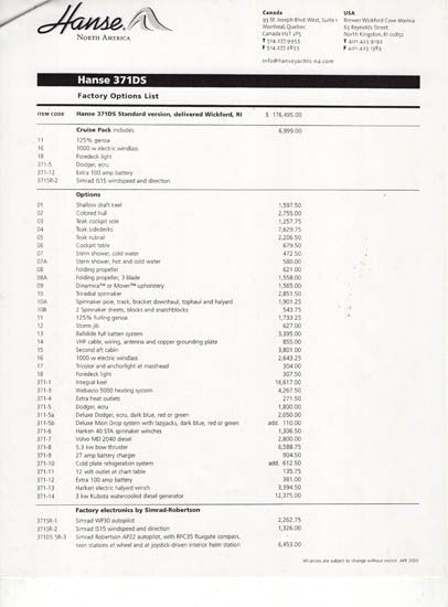 Hanse 371 Deck Salon Brochure
