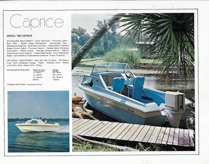 Sport Craft 1970s Brochure