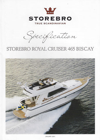 Storebro Royal Cruiser 465 Biscay Specification Brochure - 2001
