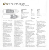 Carver 570 Voyager Pilothouse Specification Brochure