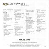 Carver 570 Voyager Pilothouse Specification Brochure