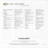 Carver 450 Voyager Pilothouse Specification Brochure (2002)