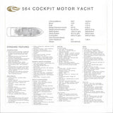 Carver 564 Cockpit Motor Yacht Specification Brochure (2002)