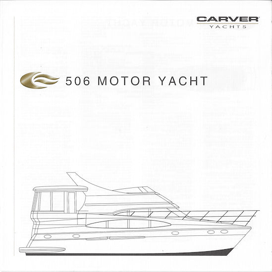 Carver 506 Motor Yacht Specification Brochure (2002)