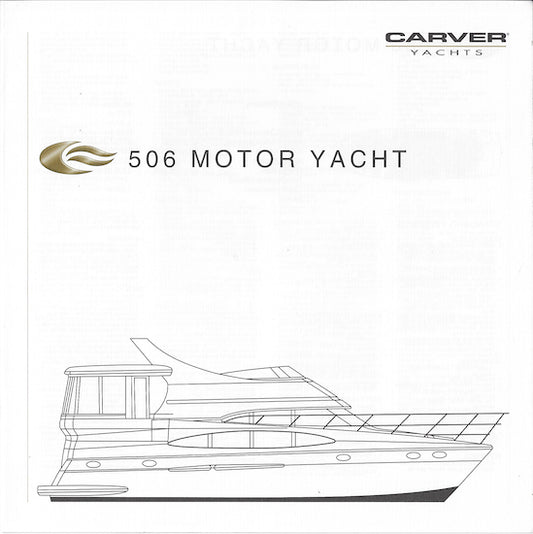 Carver 506 Motor Yacht Specification Brochure (2002)
