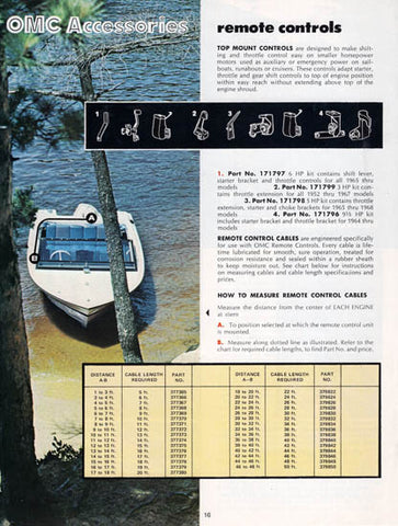 OMC 1972 Accessories Brochure