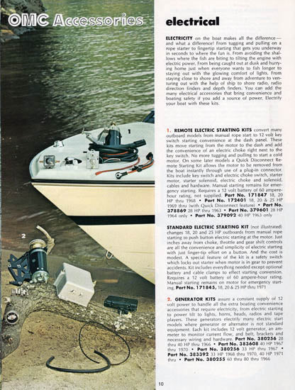 OMC 1972 Accessories Brochure