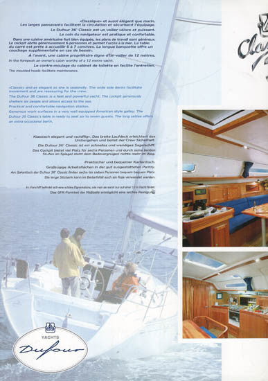 Dufour 36 Classic Brochure