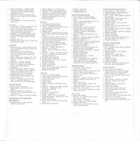 Trojan 440 Express Specification Brochure (2002)