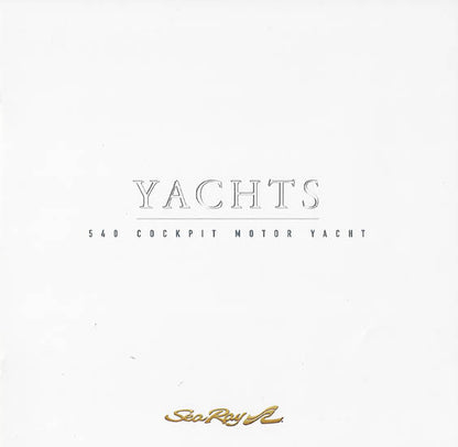 Sea Ray 540 Cockpit Motor Yacht Brochure
