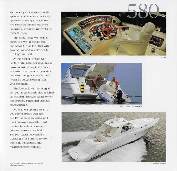 Sea Ray 580 Super Sun Sport Brochure