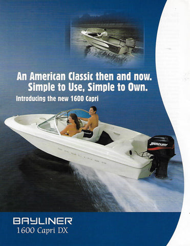 Bayliner Capri 1600DX Brochure