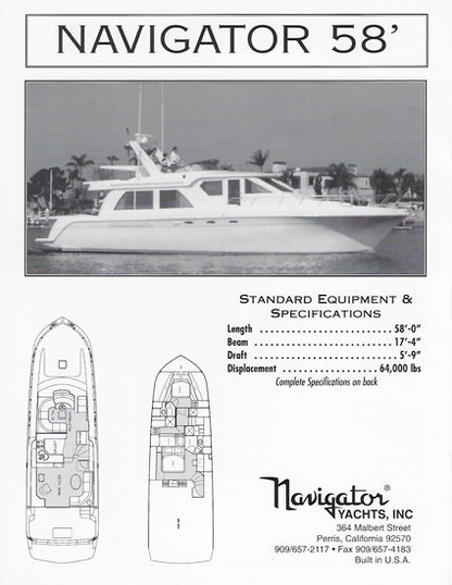 Navigator 58 Specification Brochure
