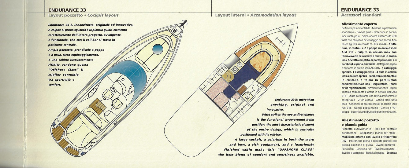 Cranchi Endurance 33 Brochure