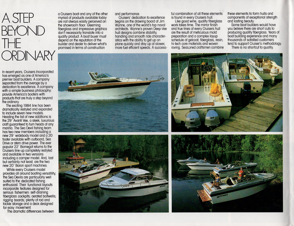 Cruisers 1984 Full Line Brochure SailInfo I