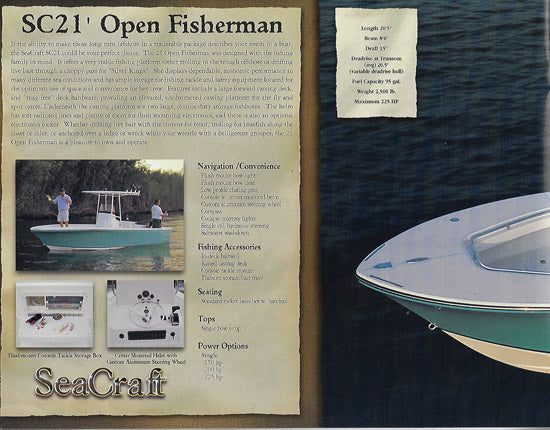 Seacraft 2002 Brochure