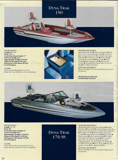 Ebbtide / Dyna-Trak 1984 Brochure