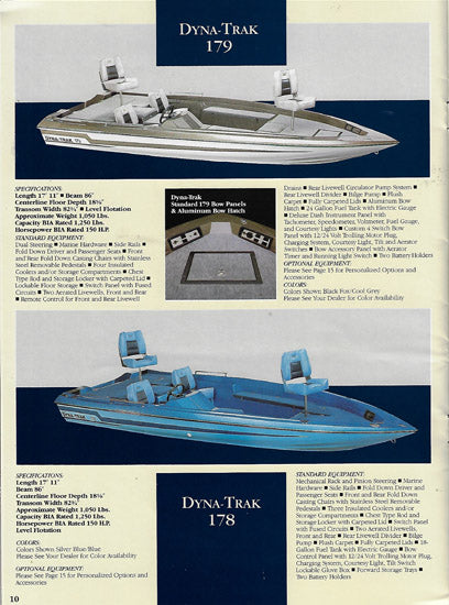 Ebbtide / Dyna-Trak 1984 Brochure
