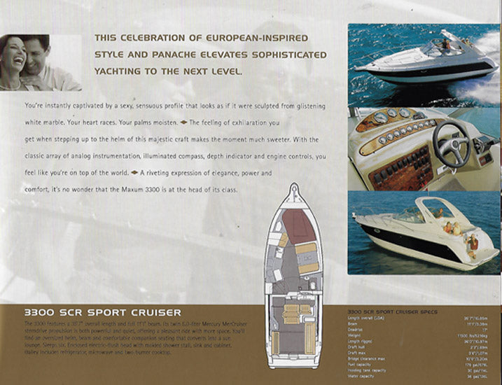 Maxum 2002 Sport Cruisers Brochure