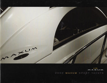 Maxum 2002 Sport Yachts Brochure