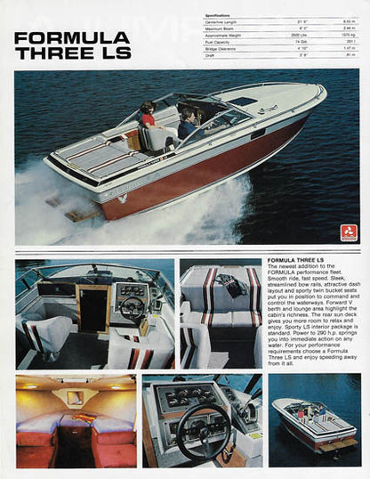 Formula 1982 Small Boat Brochure