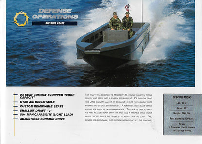 Fountain Defense Boat Brochure
