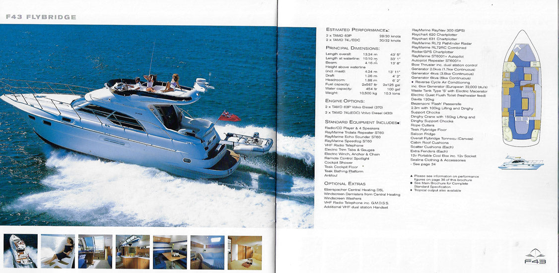 Sealine 2002 Mini Brochure