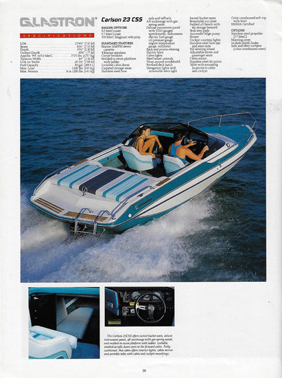 Glastron 1989 Brochure