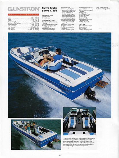 Glastron 1989 Brochure