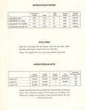 Aquasport 1971 Specification Brochure