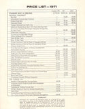 Aquasport 1971 Specification Brochure