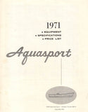 Aquasport 1971 Specification Brochure