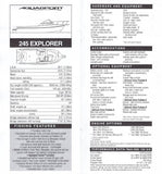 Aquasport 1998 Dealer Handbook Brochure